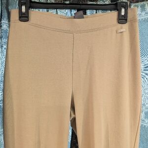 High waist Tan Pull On Dress Pants